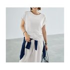 【スタイルデリ/STYLE DELI】のTシャツみたいな微シアー麻調ニットトップス 人気、トレンドファッション・服の通販 founy(ファニー) ファッション Fashion レディースファッション WOMEN トップス・カットソー Tops/Tshirt ニット Knit Tops シャツ/ブラウス Shirts/Blouses ロング / Tシャツ T-Shirts イエロー Yellow インナー Inner キャミソール Camisole クール Cool サロペット Overalls シアー Sheer シンプル Simple ジャケット Jacket スリット Slit タンク Tank ノースリーブ No Sleeve バランス Balance 半袖 Short Sleeve ラウンド Round ワイド Wide 夏 Summer エレガント 上品 Elegant thumbnail ホワイト|ID: prp329100004570046 ipo3291000000032334647