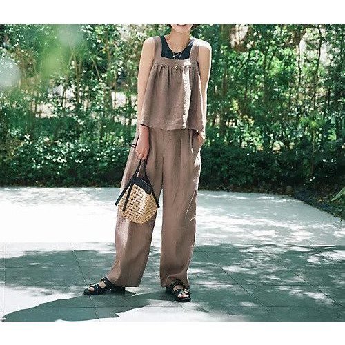 【トゥエルブクローゼット/12closet】の【洗える】ヨーロピアンリネンキャミソール 人気、トレンドファッション・服の通販 founy(ファニー) 　ファッション　Fashion　レディースファッション　Ladies' Fashion Online　トップス・カットソー　Tops/Tshirt　キャミソール / ノースリーブ　No Sleeves　キャミ　Cami　ギャザー　Gather　タンク　Tank　デニム　Denim　バランス　Balance　フェミニン　Feminine　ボトム　Bottom　ラップ　Wrap　定番　Standard　洗える　Washable　other-2|ID: prp329100004570050 ipo3291000000032334680