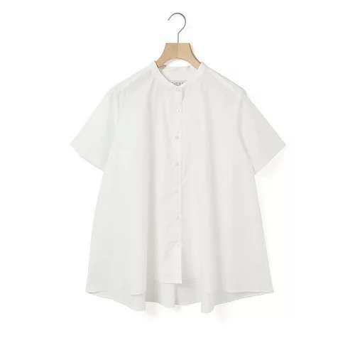 【ミディウミ/MidiUmi】のハーフスリーブAラインシャツ 人気、トレンドファッション・服の通販 founy(ファニー) 　ファッション　Fashion　レディースファッション　Fashion for Women　トップス・カットソー　Cut & Sew Tops　シャツ・ブラウス・オフィスカジュアル　Elegant Blouses & Button-Ups　イエロー　Yellow　シンプル　Simple, Minimal　スリーブ　Sleeve, Long Sleeve / Short Sleeve　ハーフ　Half, Half-Length　ベーシック　Basic, Essential　再入荷　Restock / Back in Stock　定番　Standard, Basic Item　other-2|ID: prp329100004570058 ipo3291000000032334741
