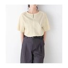 【ヒューマンウーマン/HUMAN WOMAN】のボックスシルエットキーネックブラウス ベージュ|ID: prp329100004570063 ipo3291000000032334771