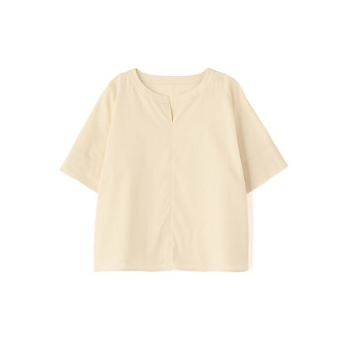 【ヒューマンウーマン/HUMAN WOMAN】のボックスシルエットキーネックブラウス 人気、トレンドファッション・服の通販 founy(ファニー) 　ファッション　Fashion　レディースファッション　Fashion for Women　トップス・カットソー　Cut & Sew Tops　シャツ・ブラウス・オフィスカジュアル　Elegant Blouses & Button-Ups　おすすめ　Recommended / Our Picks　ツイル　Twist, Twisted Detail　ボトム　Bottoms, Lower Wear　ワッシャー　Washer, Crinkled Finish　other-2|ID: prp329100004570063 ipo3291000000032334775
