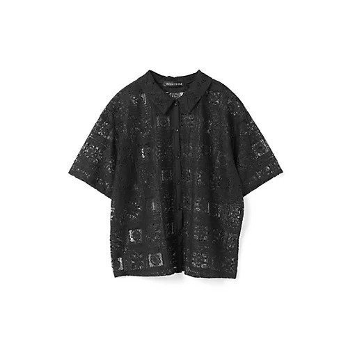 【ミズイロ インド/mizuiro ind】のタイルレースシャツ 人気、トレンドファッション・服の通販 founy(ファニー) 　ファッション　Fashion　レディースファッション　Fashion for Women　トップス・カットソー　Cut & Sew Tops　シャツ・ブラウス・オフィスカジュアル　Elegant Blouses & Button-Ups　インナー　Innerwear　ベーシック　Basic, Essential　レギュラー　Regular, Standard Fit　レース　Lace, Lace Fabric　エレガント 上品　Elegant　other-2|ID: prp329100004570069 ipo3291000000032334826