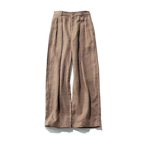 【トゥエルブクローゼット/12closet】の【洗える】ヨーロピアンリネンワイドタックパンツ インテリア・キッズ・メンズ・レディースファッション・服の通販 founy(ファニー) 　ファッション　Fashion　レディースファッション　Ladies' Fashion Online　パンツ　Pants　セットアップ　Set Up　リネン　Linen　ループ　Loop　ワイド　Wide　夏　Summer　洗える　Washable　ベージュ|ID: prp329100004570075 ipo3291000000032334867