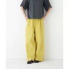 【ヒューマンウーマン/HUMAN WOMAN】のコットンリネンウェザー近江晒シェフパンツ イエロー|ID: prp329100004570077 ipo3291000000032334881