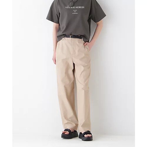 【ヒューマンウーマン/HUMAN WOMAN】のクールマックス混ストレートパンツ インテリア・キッズ・メンズ・レディースファッション・服の通販 founy(ファニー) 　ファッション　Fashion　レディースファッション　Fashion for Women　パンツ　Pants & Trousers　おすすめ　Recommended / Our Picks　オックス　Oxford Fabric　クール　Cool, Chic　シンプル　Simple, Minimal　ストレート　Straight, Straight Cut　セットアップ　Set-Up, Coordinated Outfit　ベーシック　Basic, Essential　ベージュ|ID: prp329100004570079 ipo3291000000032334898