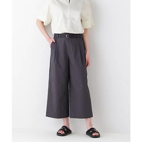 【ヒューマンウーマン/HUMAN WOMAN】のクールマックス混ガウチョパンツ インテリア・キッズ・メンズ・レディースファッション・服の通販 founy(ファニー) 　ファッション　Fashion　レディースファッション　Fashion for Women　パンツ　Pants & Trousers　おすすめ　Recommended / Our Picks　オックス　Oxford Fabric　ガウチョパンツ　Gaucho Pants, Culottes　クール　Cool, Chic　セットアップ　Set-Up, Coordinated Outfit　ワイド　Wide, Wide Fit　定番　Standard, Basic Item　チャコール|ID: prp329100004570082 ipo3291000000032334911