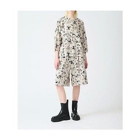 【ミズイロ インド/mizuiro ind】 レーヨンリネンプリントショートパンツ人気、トレンドファッション・服の通販 founy(ファニー) ファッション Fashion レディースファッション WOMEN パンツ Pants ハーフ / ショートパンツ Short Pants パープル Purple プリント Print モダン Modern 夏 Summer |ID:prp329100004570222