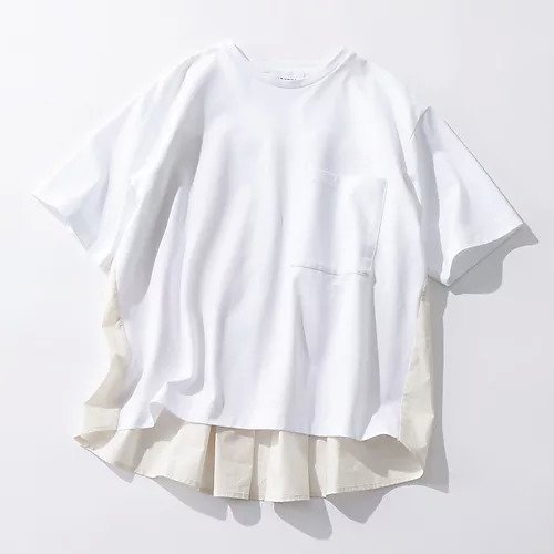 【アダワス/ADAWAS】のバックフレアプルオーバー 人気、トレンドファッション・服の通販 founy(ファニー) 　ファッション　Fashion　レディースファッション　WOMEN　トップス・カットソー　Tops/Tshirt　プルオーバー　Pullover　バッグ　Bag　シンプル　Simple　ドッキング　Docking　other-2|ID: prp329100004571737 ipo3291000000032349450