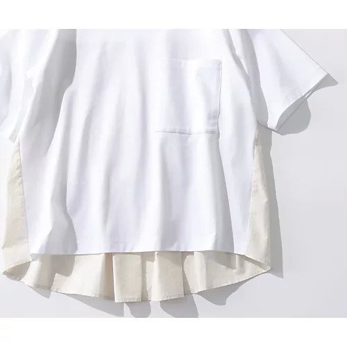 【アダワス/ADAWAS】のバックフレアプルオーバー 人気、トレンドファッション・服の通販 founy(ファニー) 　ファッション　Fashion　レディースファッション　WOMEN　トップス・カットソー　Tops/Tshirt　プルオーバー　Pullover　バッグ　Bag　シンプル　Simple　ドッキング　Docking　other-3|ID: prp329100004571737 ipo3291000000032349452