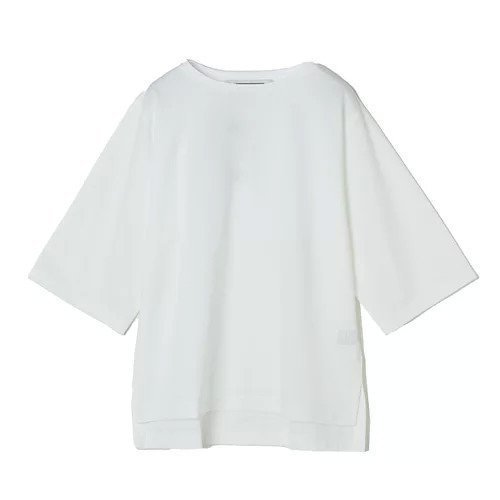【ルームエイト/Room no.8】のハーフスリーブトップス インテリア・キッズ・メンズ・レディースファッション・服の通販 founy(ファニー) 　ファッション　Fashion　レディースファッション　Ladies' Fashion Online　トップス・カットソー　Tops/Tshirt　おすすめ　Recommend　エレガント 上品　Elegant　シンプル　Simple　スリット　Slit　バランス　Balance　洗える　Washable　ホワイト|ID: prp329100004571745 ipo3291000000032630108