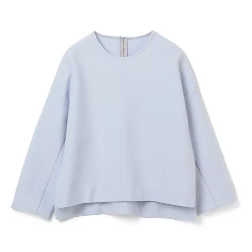 【エムセブンデイズ/M7days】のブークレージャージートップス インテリア・キッズ・メンズ・レディースファッション・服の通販 founy(ファニー) 　ファッション　Fashion　レディースファッション　Ladies' Fashion Online　トップス・カットソー　Tops/Tshirt　コンパクト　Compact　セットアップ　Set Up　バランス　Balance　ボックス　Box　ボトム　Bottom　洗える　Washable　パウダーブルー|ID: prp329100004571753 ipo3291000000032630279