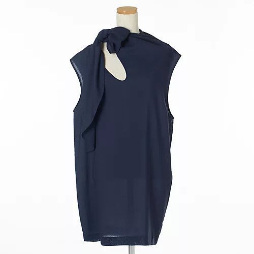 【ハルノブムラタ/HARUNOBUMURATA】のボウタイノースリーブブラウス 人気、トレンドファッション・服の通販 founy(ファニー) 　ファッション　Fashion　レディースファッション　Fashion for Women　トップス・カットソー　Cut & Sew Tops　キャミソール&ノースリーブ　Camisoles & Sleeveless Tops　シャツ・ブラウス・オフィスカジュアル　Elegant Blouses & Button-Ups　サマー　Summer, Summer Style　スカーフ　Scarf, Neckwear　ノースリーブ　Sleeveless, No-Sleeve　バランス　Balance, Style Balance　エレガント 上品　Elegant　 other-1|ID: prp329100004571760 ipo3291000000034953068