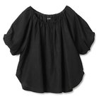 【エクラ/eclat】のリネンオフショルダーブラウス 人気、トレンドファッション・服の通販 founy(ファニー) ファッション Fashion レディースファッション Fashion for Women トップス・カットソー Cut & Sew Tops シャツ・ブラウス・オフィスカジュアル Elegant Blouses & Button-Ups バランス Balance, Style Balance ラウンド Round, Round Neck 別注 Limited Edition, Custom Order 洗える Machine Washable thumbnail ブラック|ID: prp329100004571788 ipo3291000000034953356