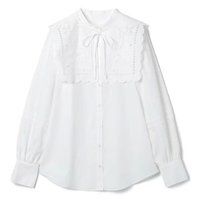 【スアデオ/suadeo】の【衿取り外し可】T/Cブロード2WAY刺繍ブラウス 人気、トレンドファッション・服の通販 founy(ファニー) ファッション Fashion レディースファッション Fashion for Women トップス・カットソー Cut & Sew Tops シャツ・ブラウス・オフィスカジュアル Elegant Blouses & Button-Ups バランス Balance, Style Balance ビッグ Big, Oversized ブロード Broadcloth, Fine Cotton レース Lace, Lace Fabric 洗える Machine Washable |ID:prp329100004571795