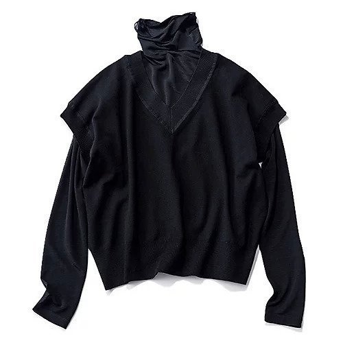 【トゥエルブクローゼット/12closet】の【洗える】前後で着られるニットベスト シアータートルセット 人気、トレンドファッション・服の通販 founy(ファニー) 　ファッション　Fashion　レディースファッション　Ladies' Fashion Online　アウター　Coat Outerwear　トップス・カットソー　Tops/Tshirt　ニット　Knit Tops　ベスト/ジレ　Gilets/Vests　インナー　Inner　タートル　Turtle　ベスト　Vest　春　Spring　洗える　Washable　 other-1|ID: prp329100004571799 ipo3291000000032630779