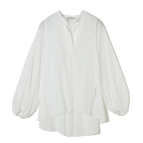 【ドメル/DOMELLE】のギャザースリーブシャツ 人気、トレンドファッション・服の通販 founy(ファニー) 　ファッション　Fashion　レディースファッション　Fashion for Women　トップス・カットソー　Cut & Sew Tops　シャツ・ブラウス・オフィスカジュアル　Elegant Blouses & Button-Ups　スキッパー　Skipper, Open Collar　タフタ　Taffeta, Structured Fabric　フェミニン　Feminine, Girly　エレガント 上品　Elegant　洗える　Machine Washable　 other-1|ID: prp329100004571802 ipo3291000000036320919