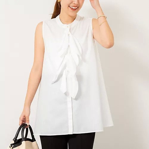 【ノーリーズ/NOLLEY'S】のリボンAラインシャツ 人気、トレンドファッション・服の通販 founy(ファニー) 　ファッション　Fashion　レディースファッション　WOMEN　トップス・カットソー　Tops/Tshirt　シャツ/ブラウス　Shirts/Blouses　2025年　2025　2025春夏・S/S　Ss,Spring/Summer,2025　デニム　Denim　フロント　Front　リボン　Ribbon　エレガント 上品　Elegant　other-3|ID: prp329100004571804 ipo3291000000032350471