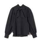 【イーバイエクラ/E by eclat】のへリンボーン ボウタイつきブラウス ブラック|ID: prp329100004571807 ipo3291000000032350505
