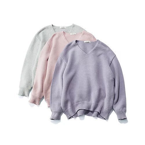 【イーバイエクラ/E by eclat】のざっくりVネックニット 人気、トレンドファッション・服の通販 founy(ファニー) 　ファッション　Fashion　レディースファッション　Ladies' Fashion Online　トップス・カットソー　Tops/Tshirt　ニット　Knit Tops　Vネック　V-Neck　タートル　Turtle　人気　Popularity　洗える　Washable　A/W・秋冬　Aw・Autumn/Winter・Fw・Fall-Winter　other-2|ID: prp329100004571808 ipo3291000000032630978