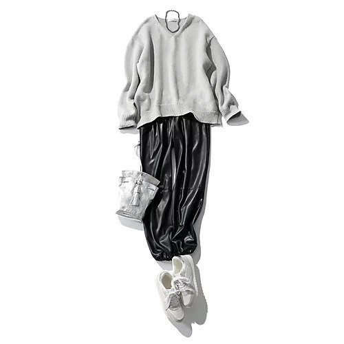 【イーバイエクラ/E by eclat】のざっくりVネックニット 人気、トレンドファッション・服の通販 founy(ファニー) 　ファッション　Fashion　レディースファッション　Ladies' Fashion Online　トップス・カットソー　Tops/Tshirt　ニット　Knit Tops　Vネック　V-Neck　タートル　Turtle　人気　Popularity　洗える　Washable　A/W・秋冬　Aw・Autumn/Winter・Fw・Fall-Winter　other-3|ID: prp329100004571808 ipo3291000000032630980