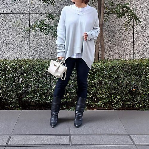 【エムセブンデイズ/M7days】のゆるVネックニット 人気、トレンドファッション・服の通販 founy(ファニー) 　ファッション　Fashion　レディースファッション　Ladies' Fashion Online　トップス・カットソー　Tops/Tshirt　ニット　Knit Tops　Vネック　V-Neck　シンプル　Simple　デコルテ　Decolletage　洗える　Washable　other-2|ID: prp329100004571809 ipo3291000000032630992