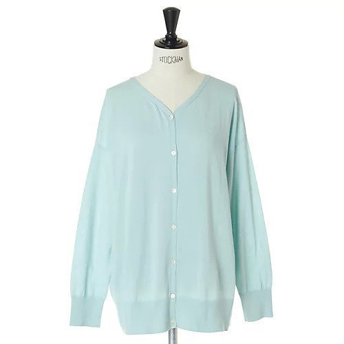 【トゥエルブクローゼット/12closet】の【洗える】前後2WAYニット インテリア・キッズ・メンズ・レディースファッション・服の通販 founy(ファニー) 　ファッション　Fashion　レディースファッション　Fashion for Women　トップス・カットソー　Cut & Sew Tops　ニット　Knit Tops & Sweaters　カーディガン　Cardigan, Knitwear　ショート　Short, Short Length　シンプル　Simple, Minimal　ネックレス　Necklace, Pendant Necklace　バランス　Balance, Style Balance　人気　Popular, Best Seller　夏　Summer　洗える　Machine Washable　ミントグリーン|ID: prp329100004571813 ipo3291000000032631017