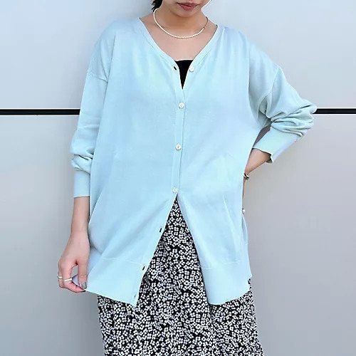 【トゥエルブクローゼット/12closet】の【洗える】前後2WAYニット 人気、トレンドファッション・服の通販 founy(ファニー) 　ファッション　Fashion　レディースファッション　Fashion for Women　トップス・カットソー　Cut & Sew Tops　ニット　Knit Tops & Sweaters　カーディガン　Cardigan, Knitwear　ショート　Short, Short Length　シンプル　Simple, Minimal　ネックレス　Necklace, Pendant Necklace　バランス　Balance, Style Balance　人気　Popular, Best Seller　夏　Summer　洗える　Machine Washable　other-3|ID: prp329100004571813 ipo3291000000034954101