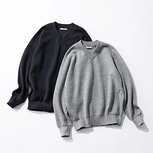 【スローン/SLOANE】の12G天竺 ダブルフェイス Vネック 人気、トレンドファッション・服の通販 founy(ファニー) 　ファッション　Fashion　レディースファッション　Ladies' Fashion Online　トップス・カットソー　Tops/Tshirt　Vネック　V-Neck　ダブル　Double　フェイス　Face　フォルム　Form　定番　Standard　洗える　Washable　other-2|ID: prp329100004571816 ipo3291000000032631059