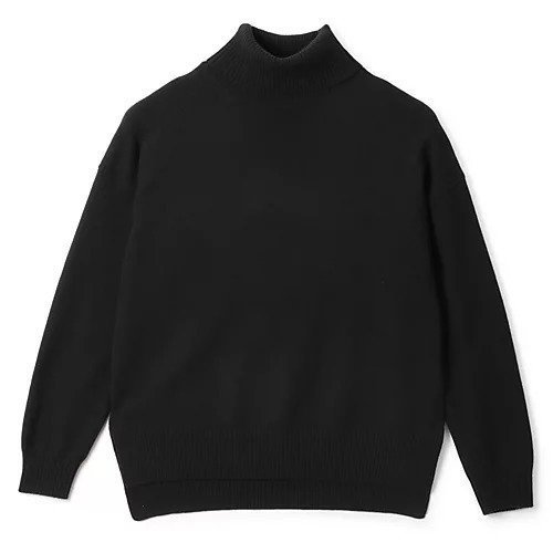 【スローン/SLOANE】の10G天竺 ウール カシミヤ タートルネック インテリア・キッズ・メンズ・レディースファッション・服の通販 founy(ファニー) 　ファッション　Fashion　レディースファッション　Ladies' Fashion Online　トップス・カットソー　Tops/Tshirt　タートルネック　Turtleneck　イタリア　Italy　カシミア　Cashmere　カシミヤ　Cashmere　ショルダー　Shoulder　タートルネック　Turtleneck　ドロップ　Drop　ボックス　Box　別注　Special Order　ブラック|ID: prp329100004571824 ipo3291000000032631188