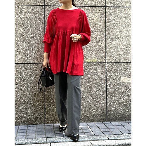 【カレンソロジー/Curensology】のギャザーニットプルオーバー 人気、トレンドファッション・服の通販 founy(ファニー) 　ファッション　Fashion　レディースファッション　Ladies' Fashion Online　トップス・カットソー　Tops/Tshirt　ニット　Knit Tops　プルオーバー　Pullover　ギャザー　Gather　冬　Winter　other-3|ID: prp329100004571843 ipo3291000000032631464