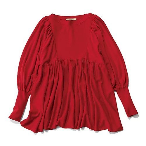 【カレンソロジー/Curensology】のギャザーニットプルオーバー インテリア・キッズ・メンズ・レディースファッション・服の通販 founy(ファニー) 　ファッション　Fashion　レディースファッション　Fashion for Women　トップス・カットソー　Cut & Sew Tops　ニット　Knit Tops & Sweaters　カジュアルプルオーバー・ニットトップス　Pullovers & Knit Tops / Casual Pullovers　ギャザー　Gathered, Ruffled　冬　Winter / This Winter　レッド|ID: prp329100004571843 ipo3291000000034909825