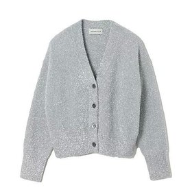 【デパリエ/DEPAREILLE】 ラメニットカーディガン人気、トレンドファッション・服の通販 founy(ファニー) ファッション Fashion レディースファッション Ladies' Fashion Online トップス・カットソー Tops/Tshirt ニット Knit Tops カーディガン Cardigans イタリア Italy シルバー Silver ボトム Bottom エレガント 上品 Elegant |ID:prp329100004571847