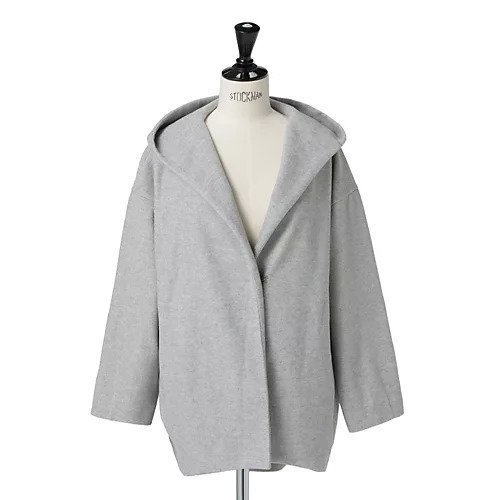 【スアデオ/suadeo】のニットソーミドル丈フーディカーディガン インテリア・キッズ・メンズ・レディースファッション・服の通販 founy(ファニー) 　ファッション　Fashion　レディースファッション　Ladies' Fashion Online　トップス・カットソー　Tops/Tshirt　ニット　Knit Tops　カーディガン　Cardigans　インナー　Inner　カーディガン　Cardigan　ニットソー　Knit Sew　フロント　Front　冬　Winter　ライトグレー|ID: prp329100004571852 ipo3291000000032631774