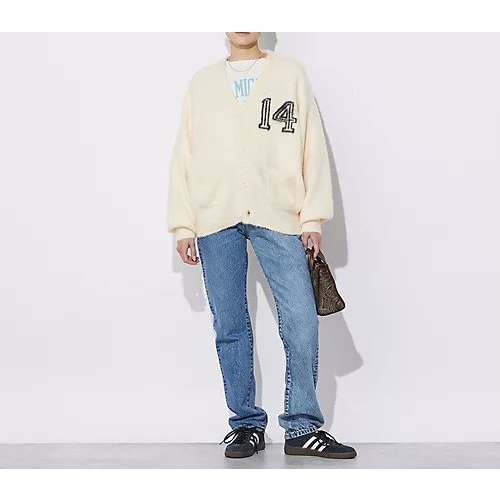 【レミレリーフ/REMI RELIEF】の起毛ニットカーデ(ナンバリング14) 人気、トレンドファッション・服の通販 founy(ファニー) 　ファッション　Fashion　レディースファッション　WOMEN　トップス・カットソー　Tops/Tshirt　ニット　Knit Tops　カーディガン　Cardigan　モヘア　Mohair　リラックス　Relax　other-2|ID: prp329100004571854 ipo3291000000032350990