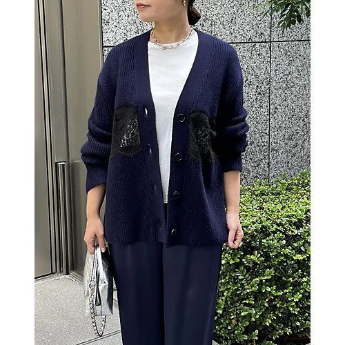 【プルミエ アロンディスモン/1er Arrondissement】の【Marisol別注】レース使い畦カーディガン 人気、トレンドファッション・服の通販 founy(ファニー) 　ファッション　Fashion　レディースファッション　WOMEN　トップス・カットソー　Tops/Tshirt　カーディガン　Cardigans　カーディガン　Cardigan　リラックス　Relax　レース　Race　人気　Popularity　別注　Special Order　畦　Ridge　other-2|ID: prp329100004571855 ipo3291000000032351011