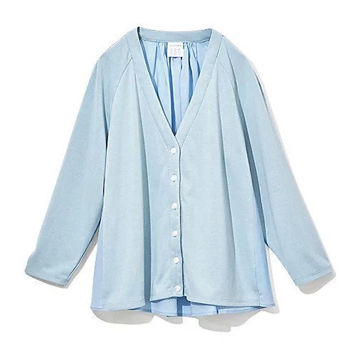 【トゥエルブクローゼット/12closet】の【UVカット/洗える】異素材切替えカーディガン 人気、トレンドファッション・服の通販 founy(ファニー) 　ファッション　Fashion　レディースファッション　Ladies' Fashion Online　トップス・カットソー　Tops/Tshirt　カーディガン　Cardigans　カットソー　Cut And Sew　カモフラージュ　Camouflage　カーディガン　Cardigan　コンパクト　Compact　洗える　Washable　other-3|ID: prp329100004571860 ipo3291000000032631788