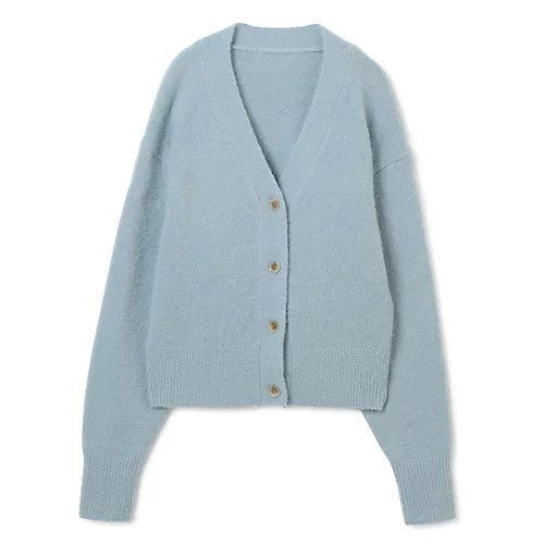 【エムセブンデイズ/M7days】の【徳原文子さんコラボ】Vネックショート丈カーディガン インテリア・キッズ・メンズ・レディースファッション・服の通販 founy(ファニー) 　ファッション　Fashion　レディースファッション　Ladies' Fashion Online　トップス・カットソー　Tops/Tshirt　カーディガン　Cardigans　Vネック　V-Neck　カーディガン　Cardigan　コラボ　Collaboration　ショート　Short　トレンド　Trend　モヘア　Mohair　ループ　Loop　A/W・秋冬　Aw・Autumn/Winter・Fw・Fall-Winter　サックスブルー|ID: prp329100004571864 ipo3291000000032631660