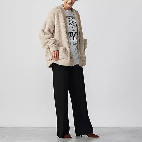 【レミレリーフ/REMI RELIEF】のシャギーフリースカーデ 人気、トレンドファッション・服の通販 founy(ファニー) 　ファッション　Fashion　レディースファッション　WOMEN　カーディガン　Cardigan　別注　Special Order　洗える　Washable　other-3|ID: prp329100004571866 ipo3291000000032351113