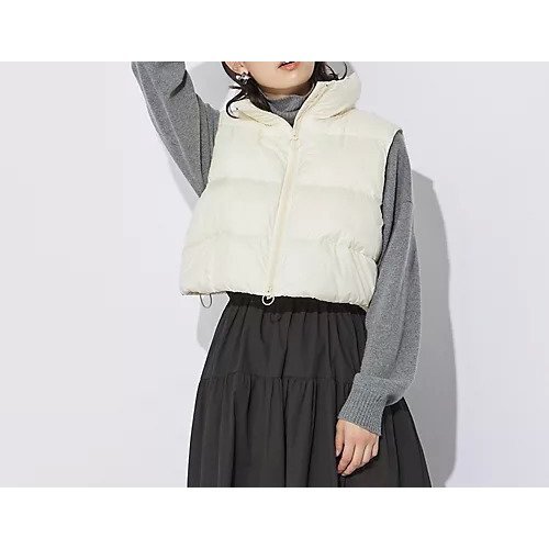 【アンフィル/unfil】の【WILD THINGS unfil 】cropped hoodie vest インテリア・キッズ・メンズ・レディースファッション・服の通販 founy(ファニー) ファッション Fashion レディースファッション Fashion for Women アウター Coat / Outerwear Collection トップス・カットソー Cut & Sew Tops ベスト&ジレ / 重ね着スタイル Vests & Gilets アウトドア Outdoor Clothing キルト Quilt, Quilted Fabric 軽量 Lightweight, Ultra Light ショート Short, Short Length ジャケット Jacket, Outerwear ダウン Down, Puffer バランス Balance, Style Balance ベスト Vest, Waistcoat 防寒 Cold Protection, Winter-Ready 冬 Winter / This Winter ecru|ID: prp329100004571883 ipo3291000000034617741