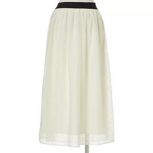 【トゥエルブクローゼット/12closet】の【洗える】レースギャザースカート インテリア・キッズ・メンズ・レディースファッション・服の通販 founy(ファニー) 　ファッション　Fashion　レディースファッション　Fashion for Women　スカート　Skirts　ギャザー　Gathered, Ruffled　チェック　Check, Plaid, Tartan　リラックス　Relax, Relaxed Fit　レース　Lace, Lace Fabric　定番　Standard, Basic Item　洗える　Machine Washable　ホワイト(アイボリー)|ID: prp329100004571884 ipo3291000000034955050