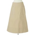 【トゥエルブクローゼット/12closet】の【洗える】Aラインフレアスカート ベージュ|ID: prp329100004571887 ipo3291000000032632066