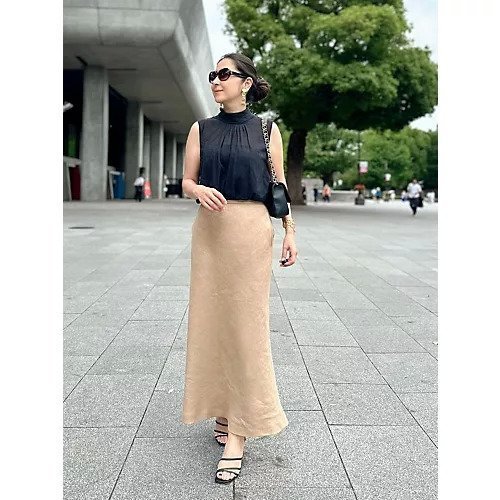 【イーバイエクラ/E by eclat】のリネンフレアスカート 人気、トレンドファッション・服の通販 founy(ファニー) 　ファッション　Fashion　レディースファッション　Fashion for Women　スカート　Skirts　Aライン・フレアスカート　A-Line & Flared Skirts　おすすめ　Recommended / Our Picks　セットアップ　Set-Up, Coordinated Outfit　マーメイド　Mermaid, Fishtail Silhouette　洗える　Machine Washable　other-3|ID: prp329100004571892 ipo3291000000032632100