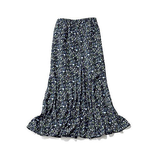 【トゥエルブクローゼット/12closet】の【洗える】裾フレアフラワープリントスカート 人気、トレンドファッション・服の通販 founy(ファニー) 　ファッション　Fashion　レディースファッション　Ladies' Fashion Online　スカート　Skirt　キュプラ　Cupra　ギャザー　Gather　スニーカー　Sneakers　トレンド　Trend　フェミニン　Feminine　フラワー　Flower　ボトム　Bottom　マーメイド　Mermaid　エレガント 上品　Elegant　夏　Summer　楽ちん　Easy　洗える　Washable　秋　Autumn/Fall　A/W・秋冬　Aw・Autumn/Winter・Fw・Fall-Winter　other-2|ID: prp329100004571894 ipo3291000000032632103