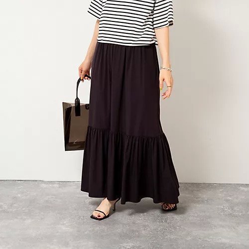 【ノーリーズ/NOLLEY'S】の撥水ストレッチギャザースカート 人気、トレンドファッション・服の通販 founy(ファニー) 　ファッション　Fashion　レディースファッション　WOMEN　スカート　Skirt　2025年　2025　2025春夏・S/S　Ss,Spring/Summer,2025　ストレッチ　Stretch　タフタ　Taffeta　夏　Summer　旅行　Travel　other-2|ID: prp329100004571895 ipo3291000000032351514