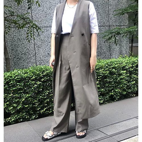 【エクラ/eclat】の麻混2WAYロングジレ 人気、トレンドファッション・服の通販 founy(ファニー) 　ファッション　Fashion　レディースファッション　WOMEN　アウター　Coat Outerwear　トップス・カットソー　Tops/Tshirt　ベスト/ジレ　Gilets/Vests　別注　Special Order　吸水　Water Absorption　夏　Summer　洗える　Washable　other-2|ID: prp329100004571898 ipo3291000000032351550