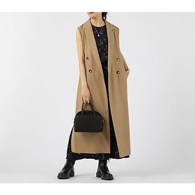 【サクラ/SACRA】 ライトメルトンジレ人気、トレンドファッション・服の通販 founy(ファニー) ファッション Fashion レディースファッション WOMEN アウター Coat Outerwear トップス・カットソー Tops/Tshirt ベスト/ジレ Gilets/Vests スリット Slit バランス Balance メルトン Melton ロング Long |ID:prp329100004571899
