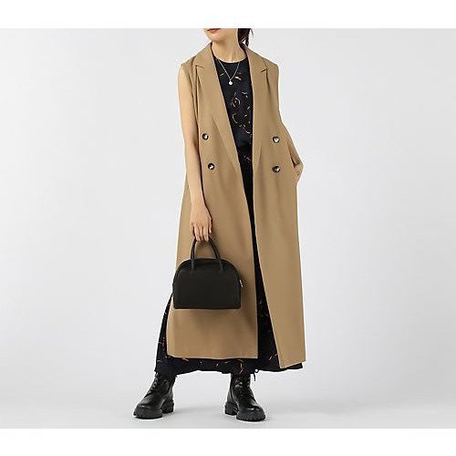 【サクラ/SACRA】のライトメルトンジレ 人気、トレンドファッション・服の通販 founy(ファニー) 　ファッション　Fashion　レディースファッション　WOMEN　アウター　Coat Outerwear　トップス・カットソー　Tops/Tshirt　ベスト/ジレ　Gilets/Vests　スリット　Slit　バランス　Balance　メルトン　Melton　ロング　Long　 other-1|ID: prp329100004571899 ipo3291000000032351553