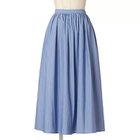 【トゥエルブクローゼット/12closet】の【洗える】ストライプギャザースカート サックス|ID: prp329100004571922 ipo3291000000032632298