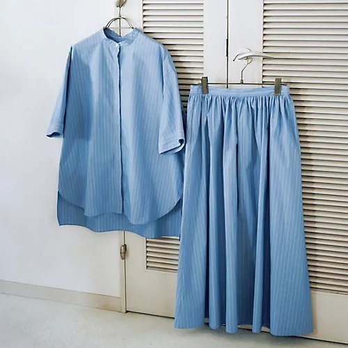 【トゥエルブクローゼット/12closet】の【洗える】ストライプギャザースカート 人気、トレンドファッション・服の通販 founy(ファニー) 　ファッション　Fashion　レディースファッション　Ladies' Fashion Online　スカート　Skirt　ギャザー　Gather　フレア　Flare　ポケット　Pocket　夏　Summer　洗える　Washable　other-3|ID: prp329100004571922 ipo3291000000032632300