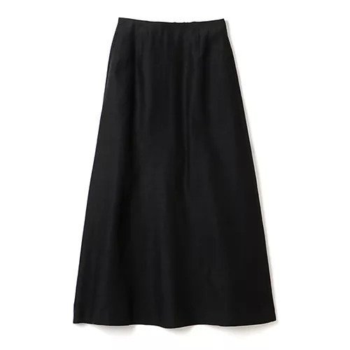 【エムセブンデイズ/M7days】の【コラボ】リネンAラインスカート インテリア・キッズ・メンズ・レディースファッション・服の通販 founy(ファニー) 　ファッション　Fashion　レディースファッション　Ladies' Fashion Online　スカート　Skirt　Aライン/フレアスカート　Flared A-Line Skirts　コラボ　Collaboration　サンダル　Sandals　バランス　Balance　フレア　Flare　リネン　Linen　洗える　Washable　ブラック|ID: prp329100004571981 ipo3291000000032632411